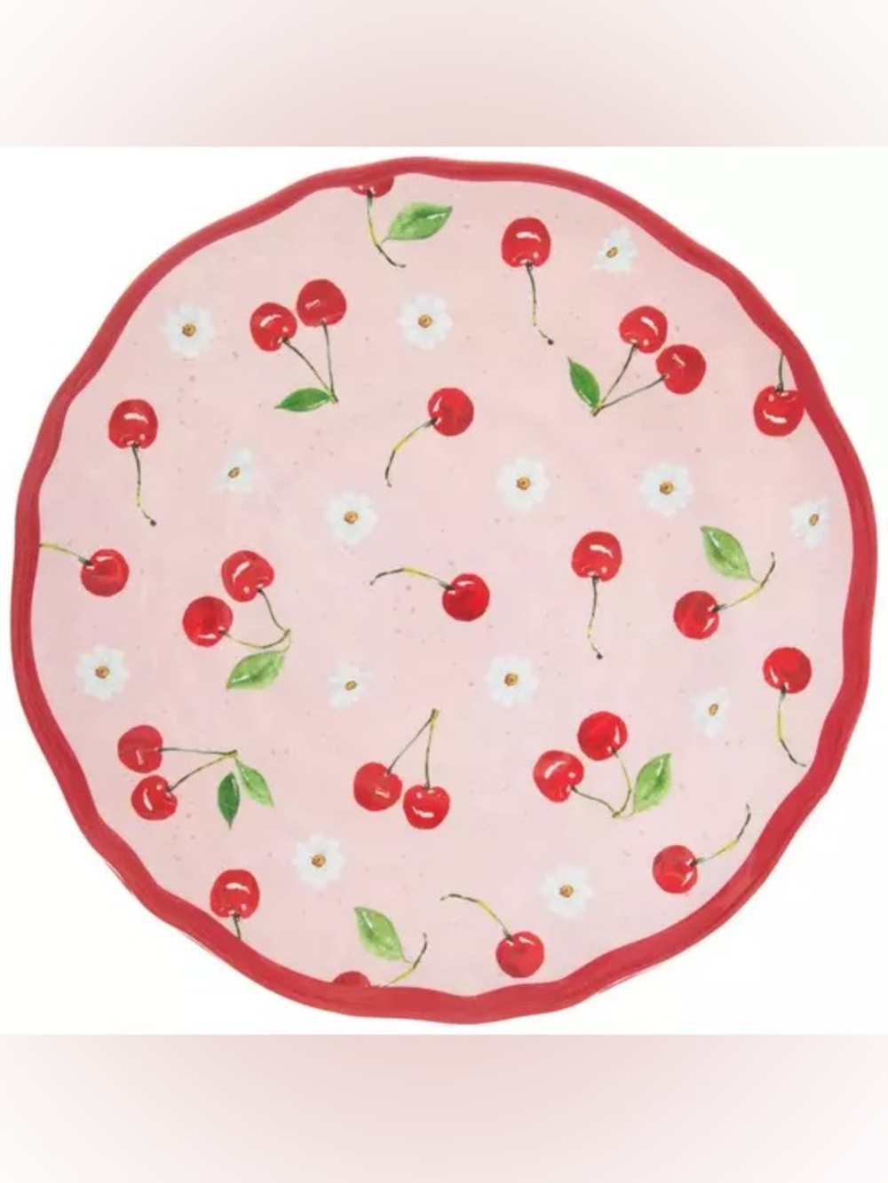 Cherries & Flowers Dinner Plates - Picture 2 of 3